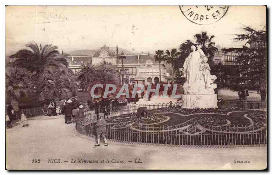 Nice CPA le monument et le casino