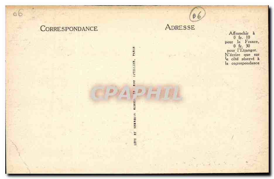 Nice CPA L'entree du port et le chateau — Rückseite
