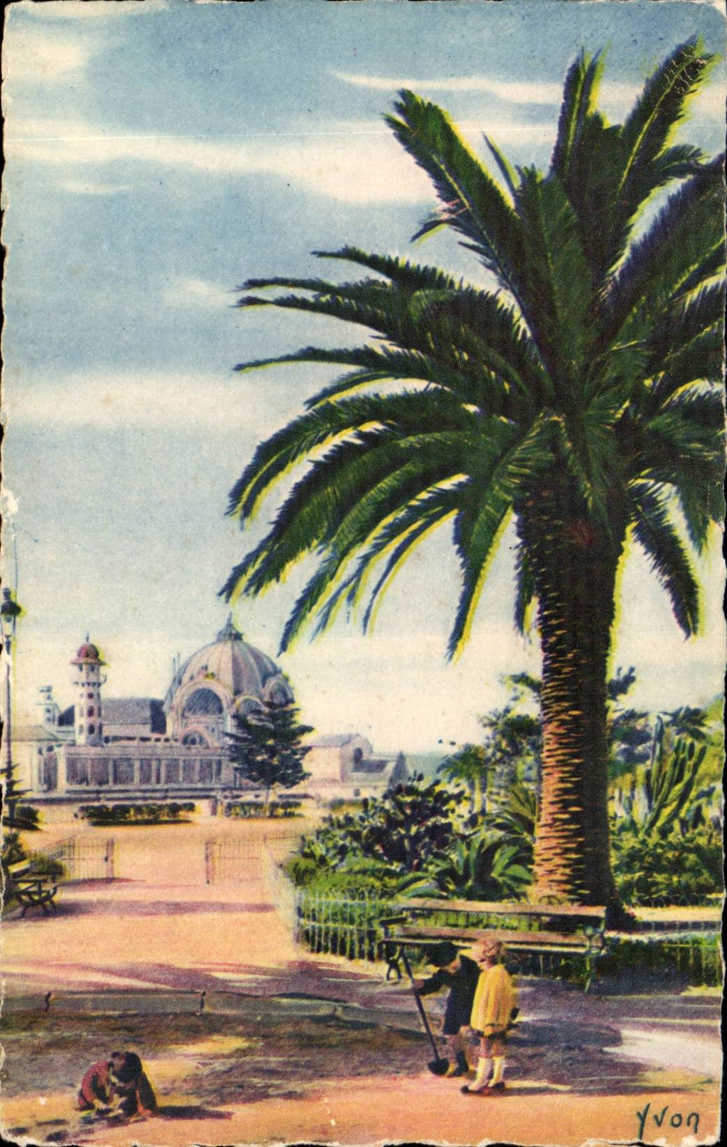 Nice CPA Les jardins du roi Albert 1er