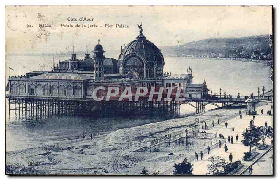 Nice CPA Palais de la jetee 