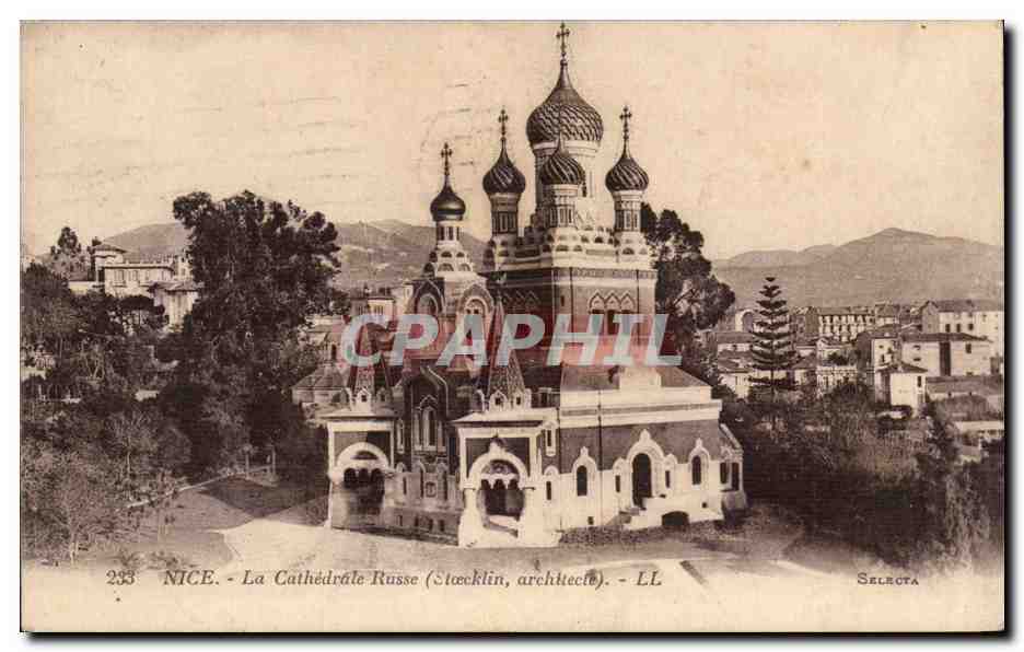 Nice CPA La cathedrale Russe (Stoecklin) (Russain church)