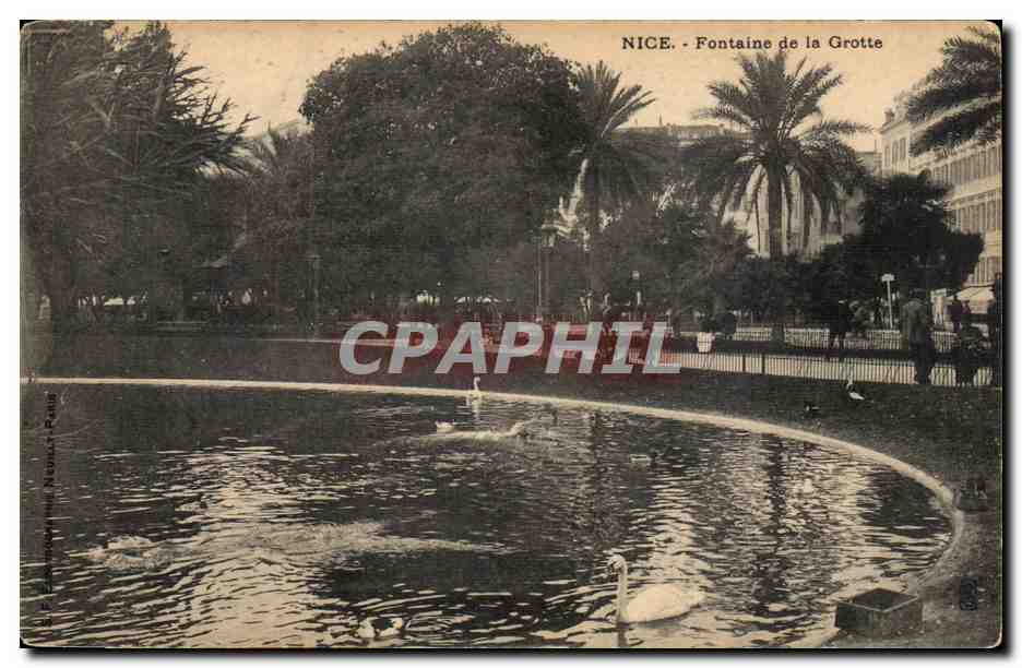 Nice CPA Fontaine de la grotte