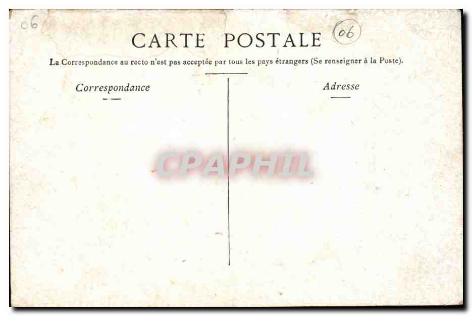 Nice CPA Quai du Midi Les Ponchettes — Rückseite