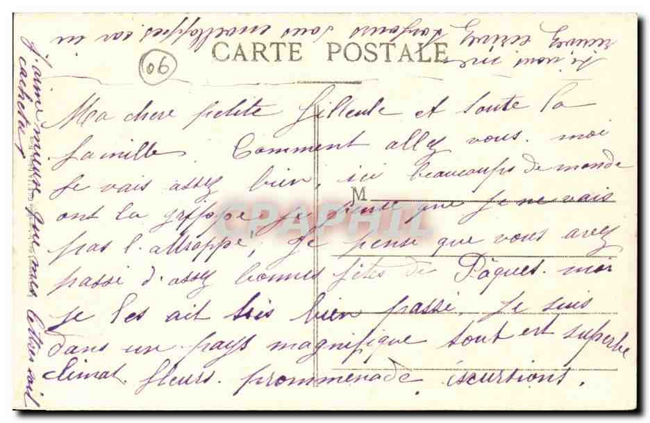 Nice CPA Jetee promenade et la plage — Rückseite