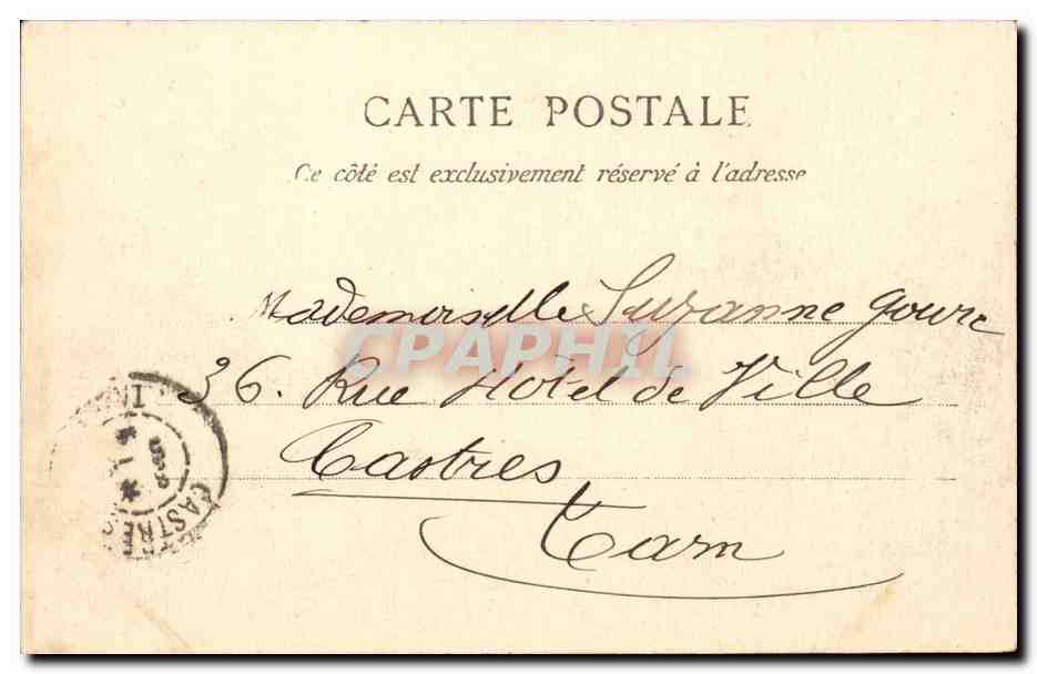 Nice CPA Promenade des anglais — Rückseite