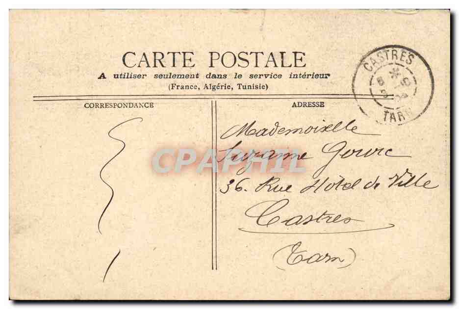 Nice CPA le port — Rückseite