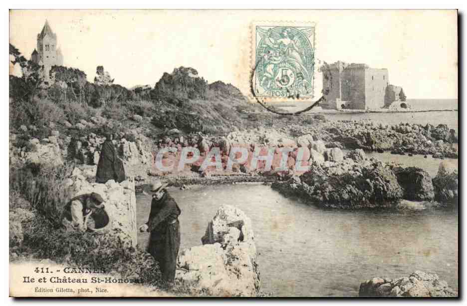 Cannes - Île et Château St-Honorat — Édition Gilletta, phot. Nice, n°411
