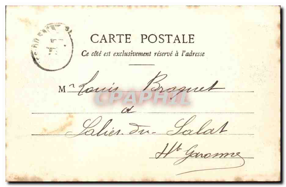 Cannes - Île et Château St-Honorat — Édition Gilletta, phot. Nice, n°411 — Rückseite