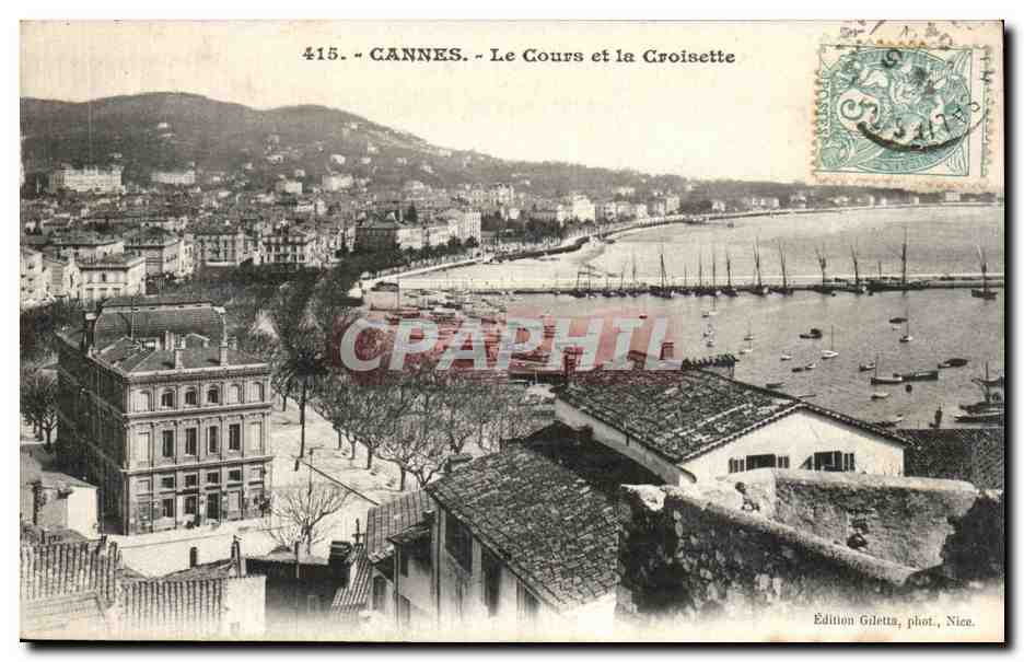 CANNES - Le Cours et la Croisette — Édition Gilettas, phot. Nice, n° 415