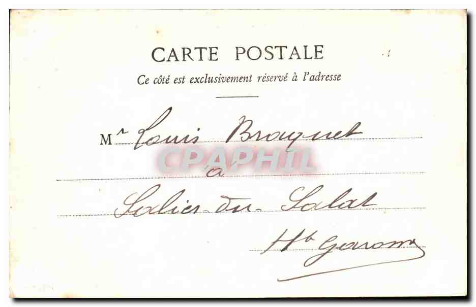 CANNES - Le Cours et la Croisette — Édition Gilettas, phot. Nice, n° 415 — Verso