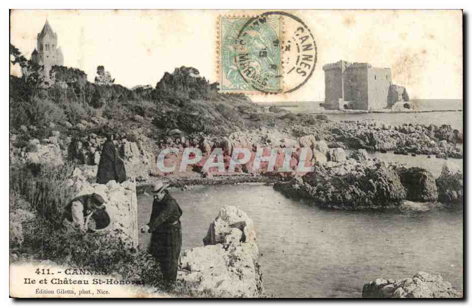 Cannes — Insel und Schloss Saint-Honorat — Édition Giletta, phot. Nice, n°411