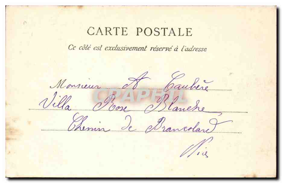 Cannes CPA Chateau St honorat — Rückseite