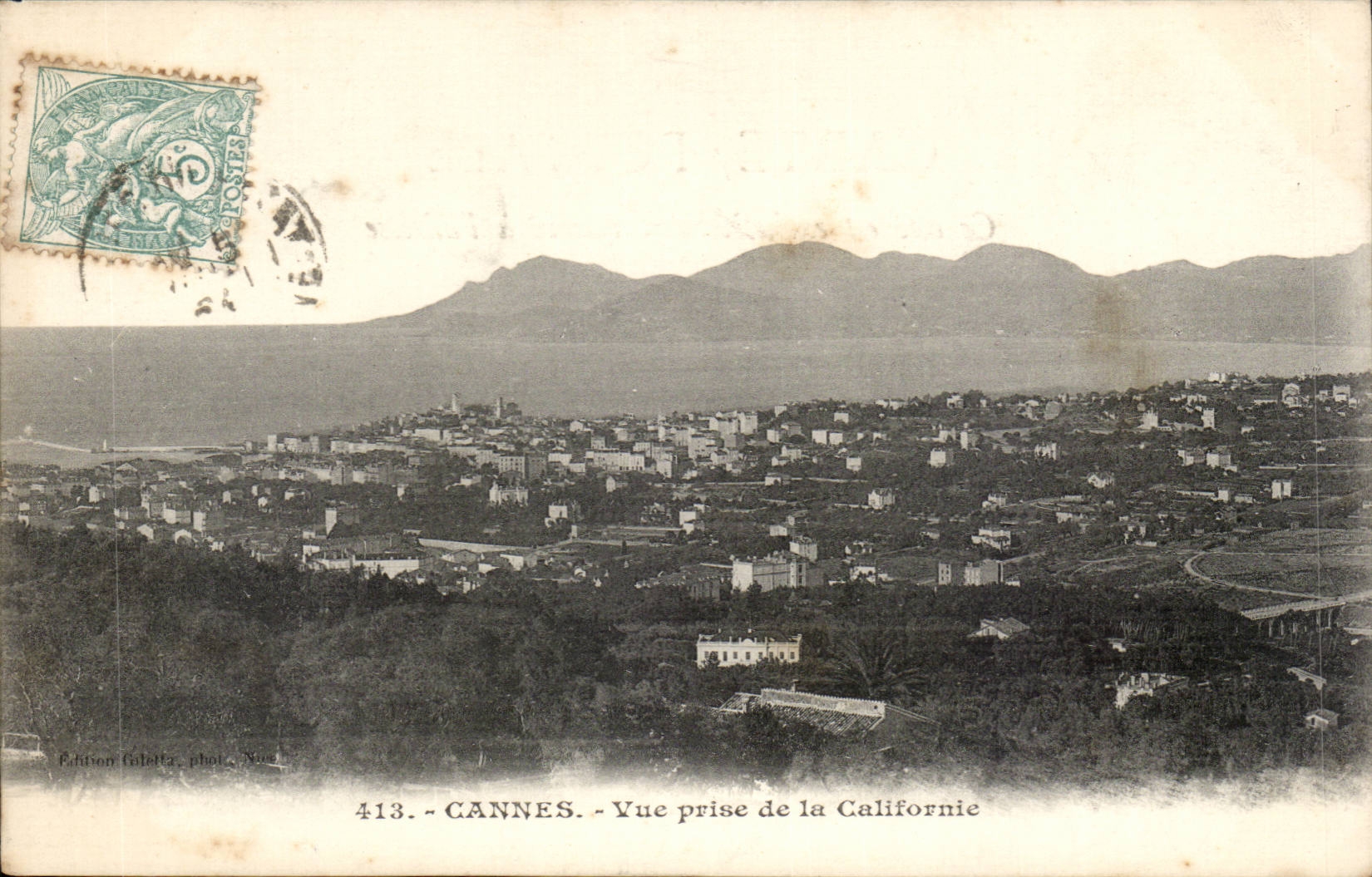 Cannes CPA Vue prise de la Californie