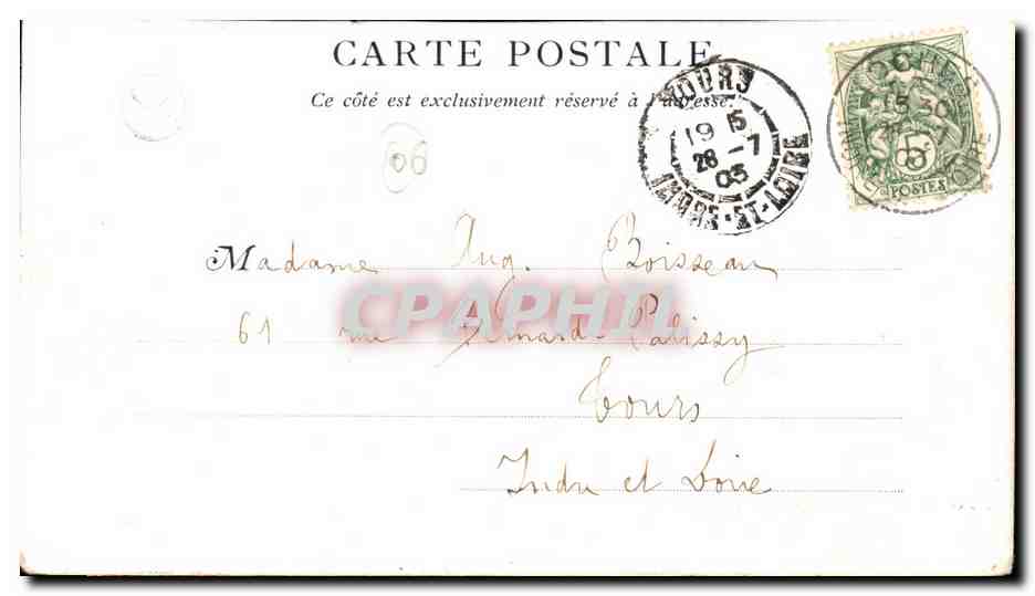 Nice CPA Promenade des anglais — Rückseite