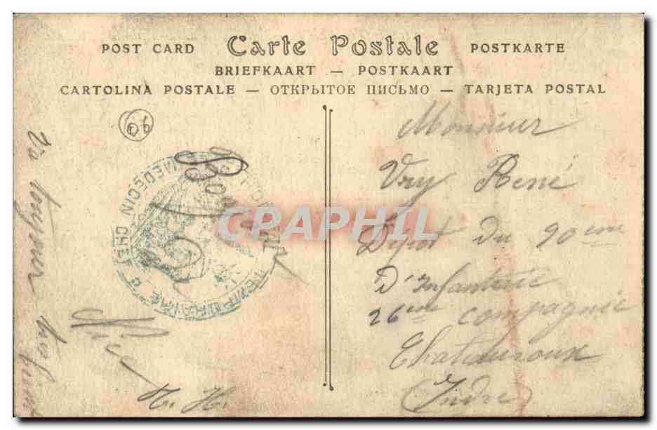 Nice CPA Vue prise du Mont Boron — Rückseite