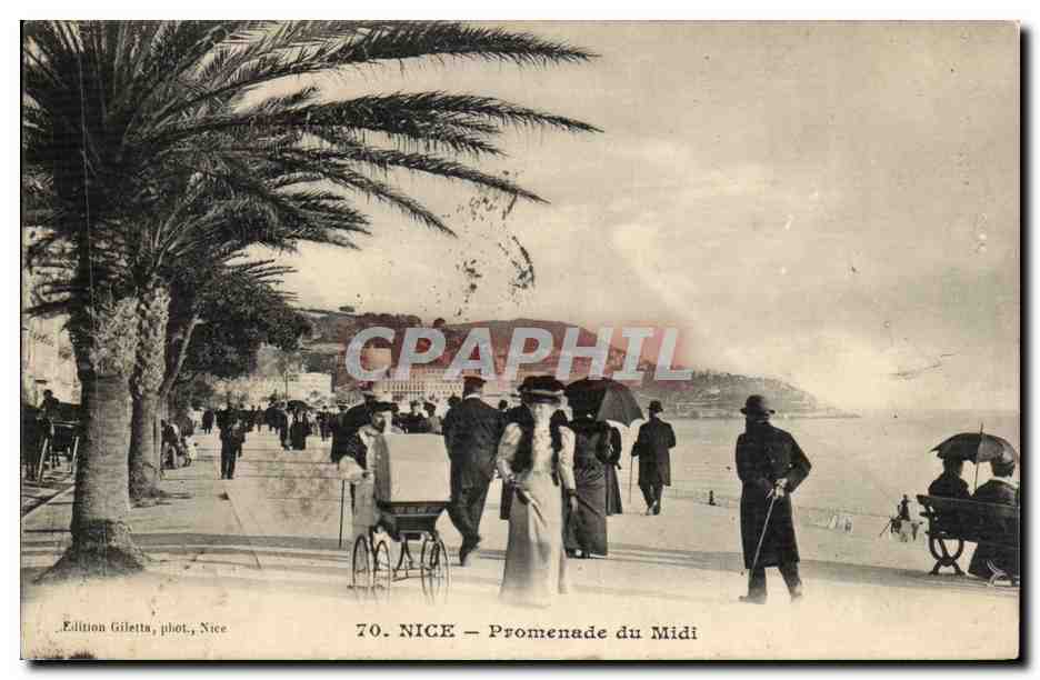 Nice CPA Promenade du Midi