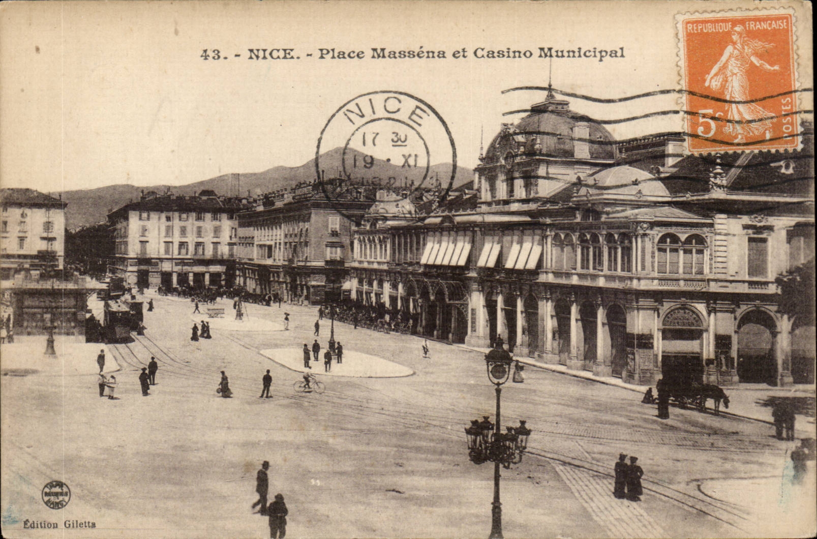 Nice CPA Place Massena et casino municipal