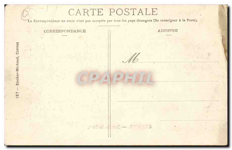 CANNES — Entrée du Port — Stocker-Michaud, n°157 — Reverso