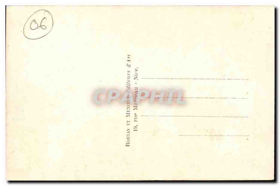 Cannes CPA Ile St Honorat Interieur du fort — Verso