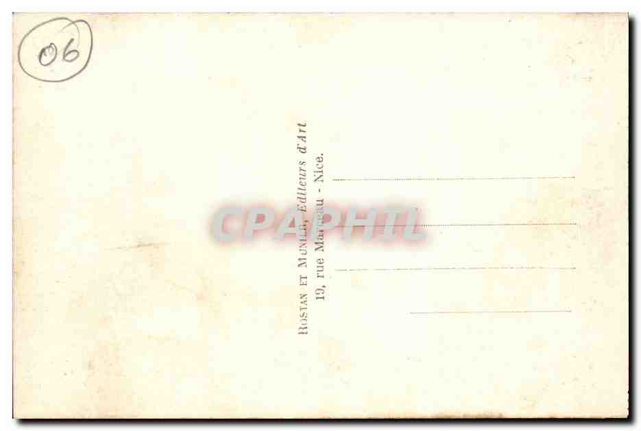 Cannes CPA Vue generale prise du Mont Chevalier — Verso