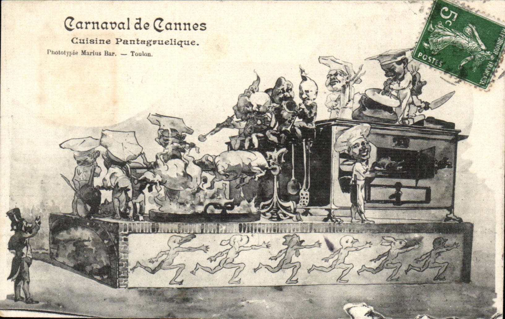 Carnaval de Cannes — Cuisine Pantagruelique — Phototypie Marius Bar — Toulon