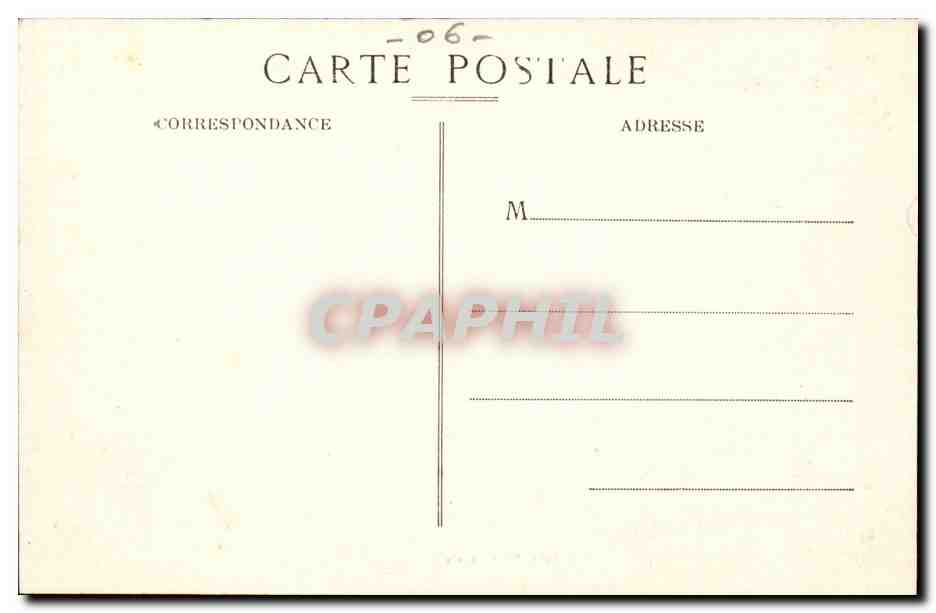 Cannes CPA L'eglise du Suquet sur le Mont Chevalier — Verso