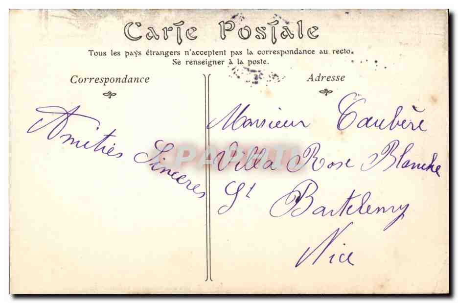CPA Bouquetiere de la Cote d'azur (metier) TOP — Rückseite