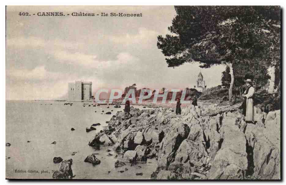 Cannes CPA Chateau Ile St Honorat