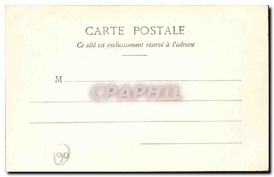 Cannes CPA Chateau Ile St Honorat — Verso