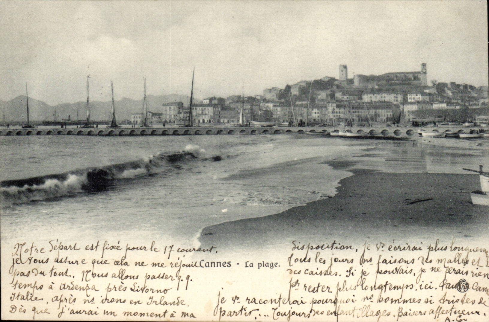 Cannes CPA la plage