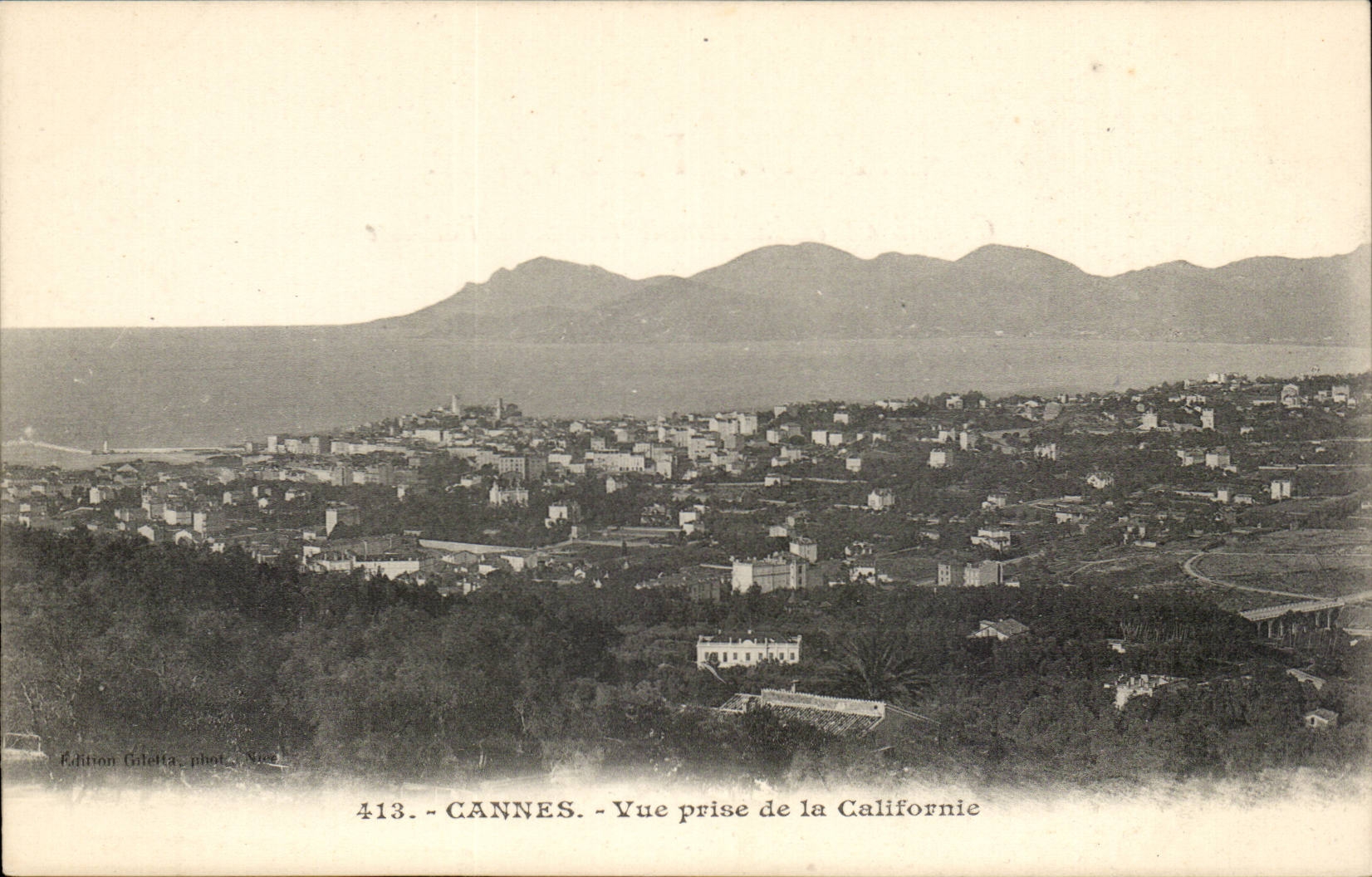 Cannes CPA Vue prise de la Californie
