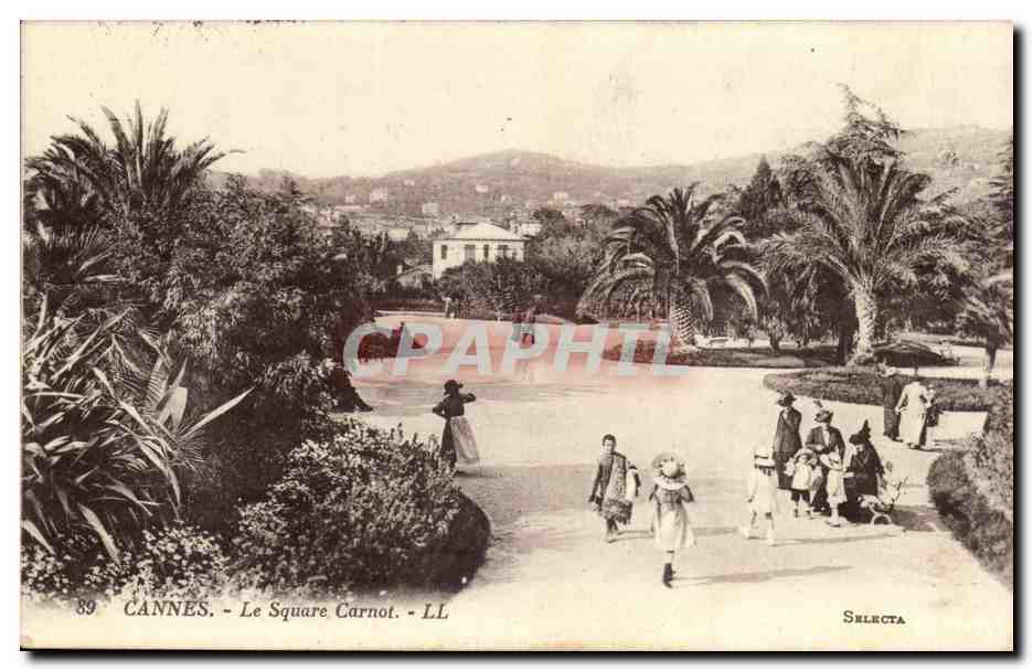 Cannes - Le Square Carnot - CPA 
