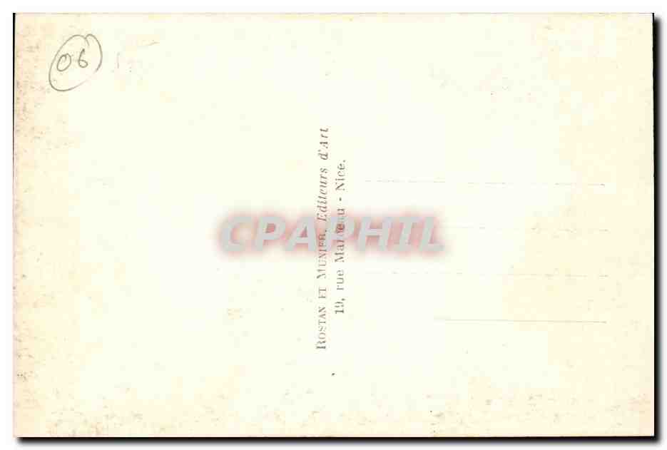 Cannes - Promenade de la Croisette - CPA  — Verso