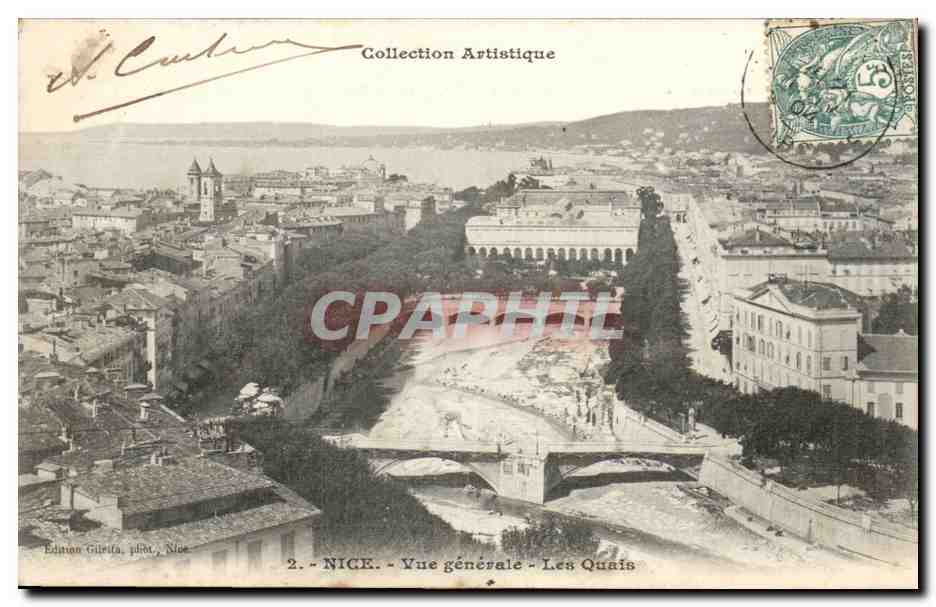 Nice - Vue Generale - Les Quais - CPA 