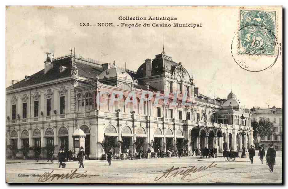 Nice - Facade du Casino Municiapl - CPA 