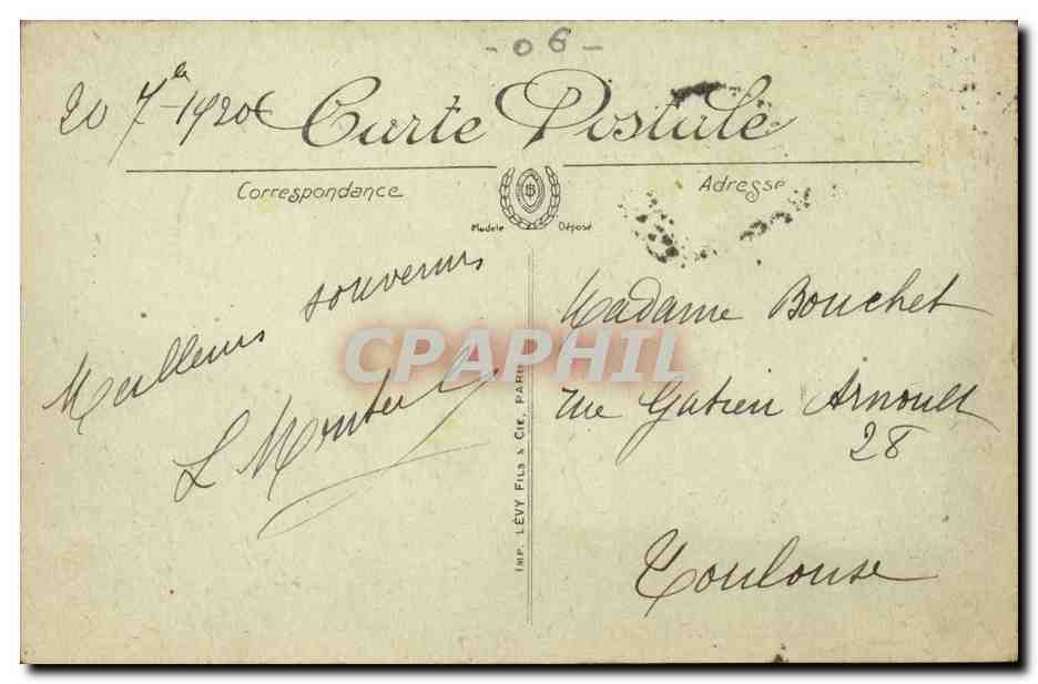 Nice - L'Avenue Felix Faure - Dentiste - CPA  — Rückseite