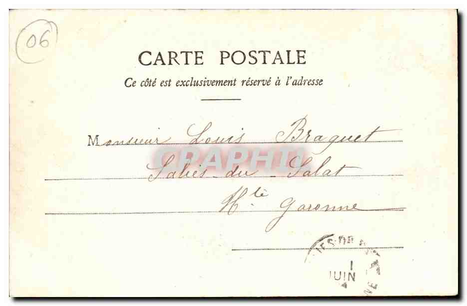 Juan-les-Pins — Débarquement de l'Escadre — Edition Giletta, phot., Nice, n° 662 — Rückseite