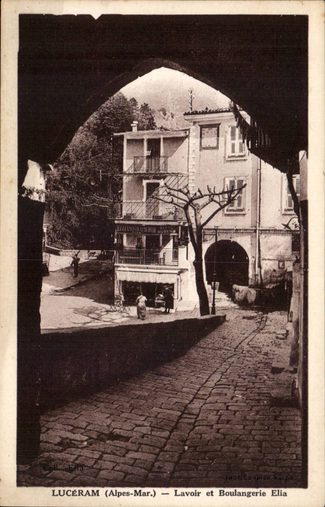 Luceram - Lavoir et Boulangerie Elia CPA 