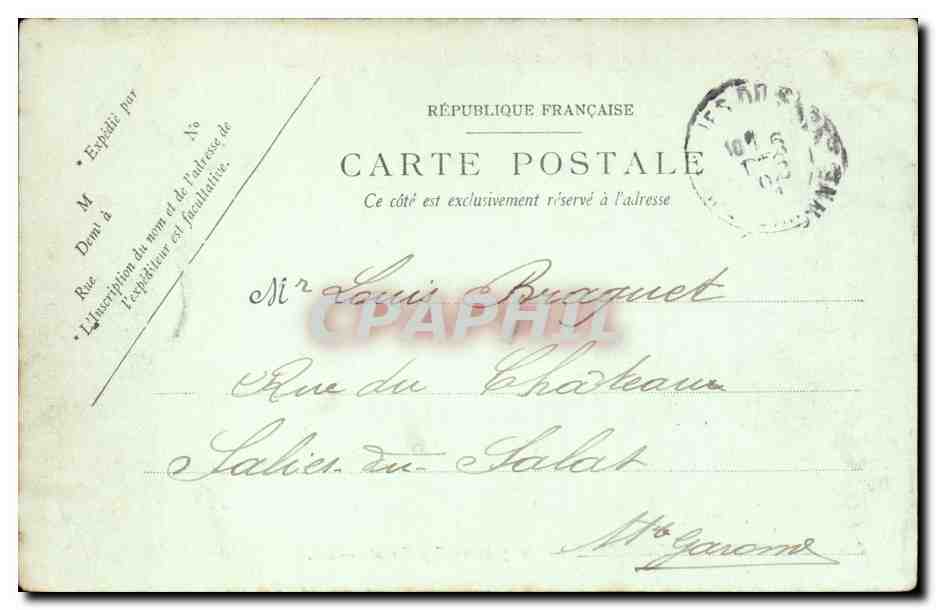 Le Pointe Saint Hospice - Viue Prise au Cap Ferrat CPA  — Rückseite