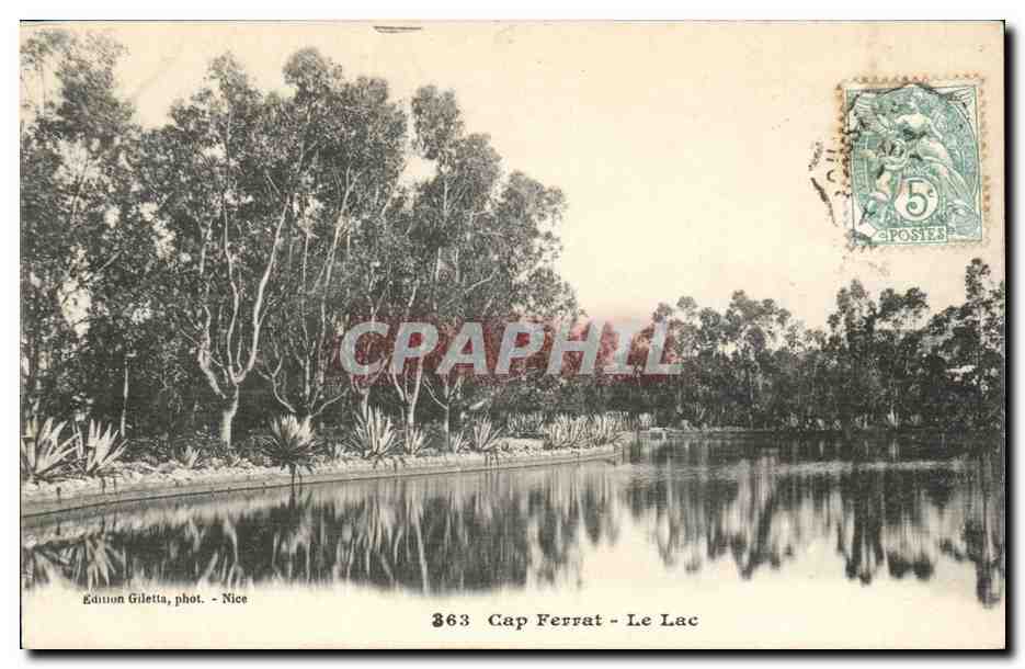 Cap Ferrat - Le Lac — Édition Giletta, phot. - Nice, n° 363