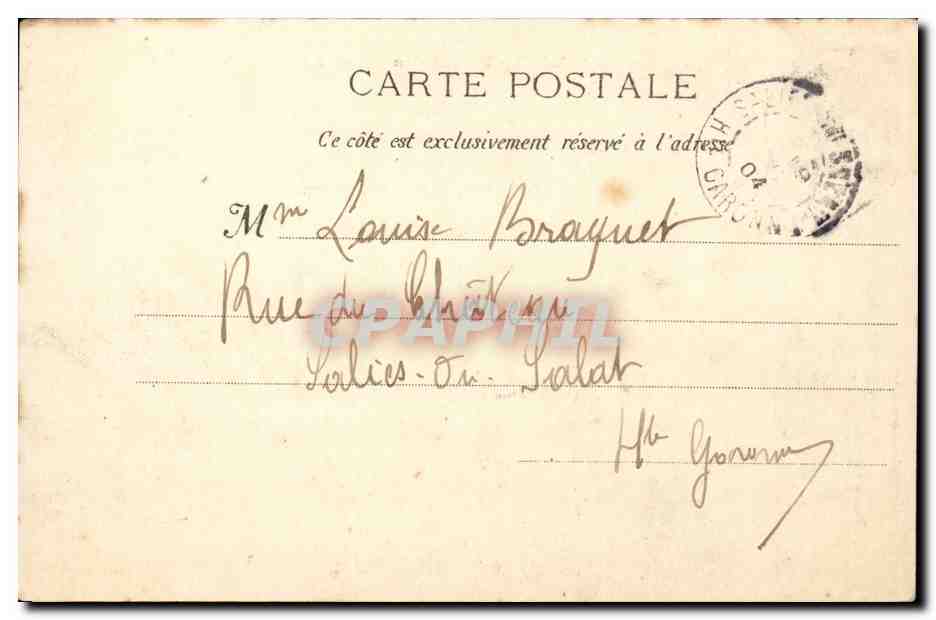 Le CAp Ferrat CPA Porte romaine — Verso
