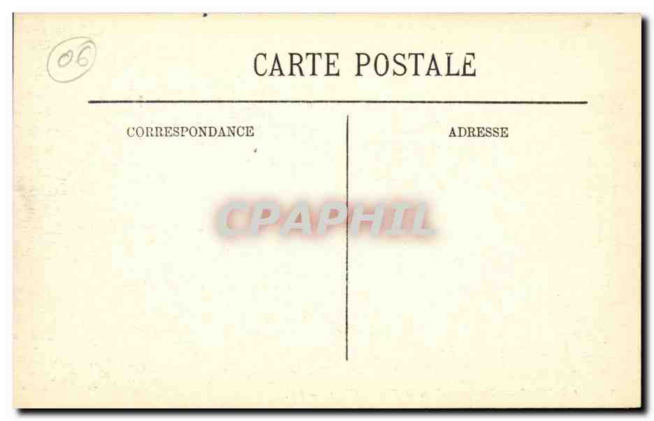 La Turbie CPA Vue generale et la tete de chien — Verso