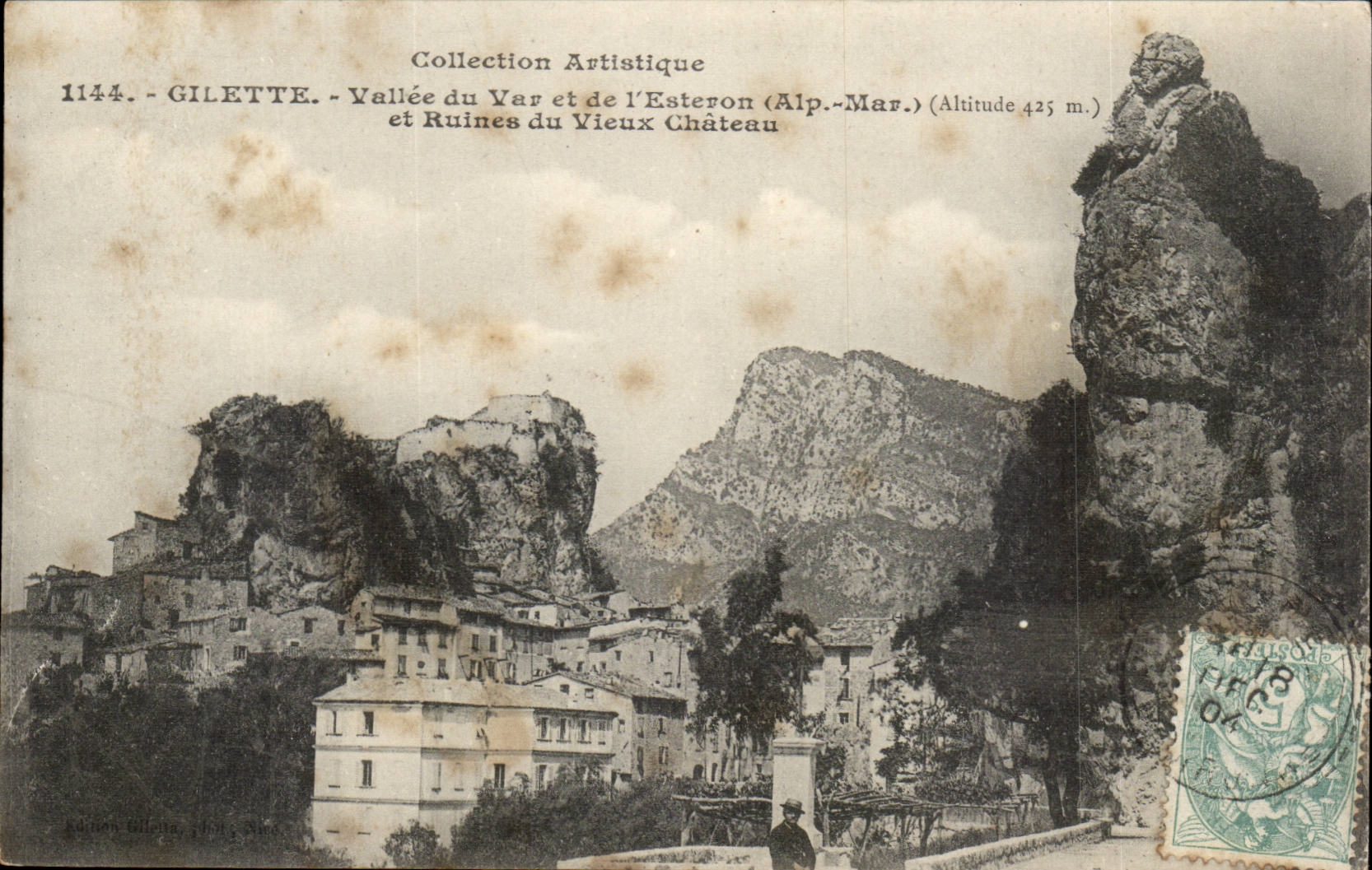 Gilette CPA VAllee du Var et de l'Esteron et ruines du vieux chateau