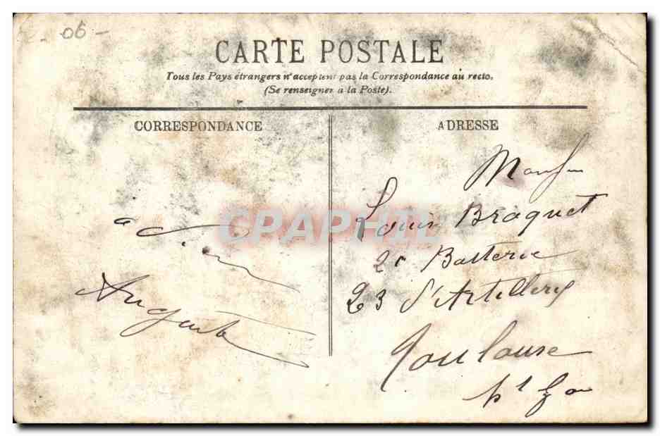 Juan-les-Pins — Compagnie de Débarquement faisant l'Exercice — LL. — Rückseite