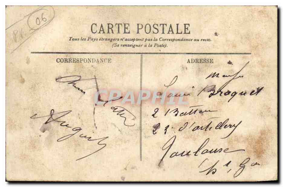 Juan-les-Pins — Compagnie de Débarquement faisant l'Exercice — LL — Rückseite