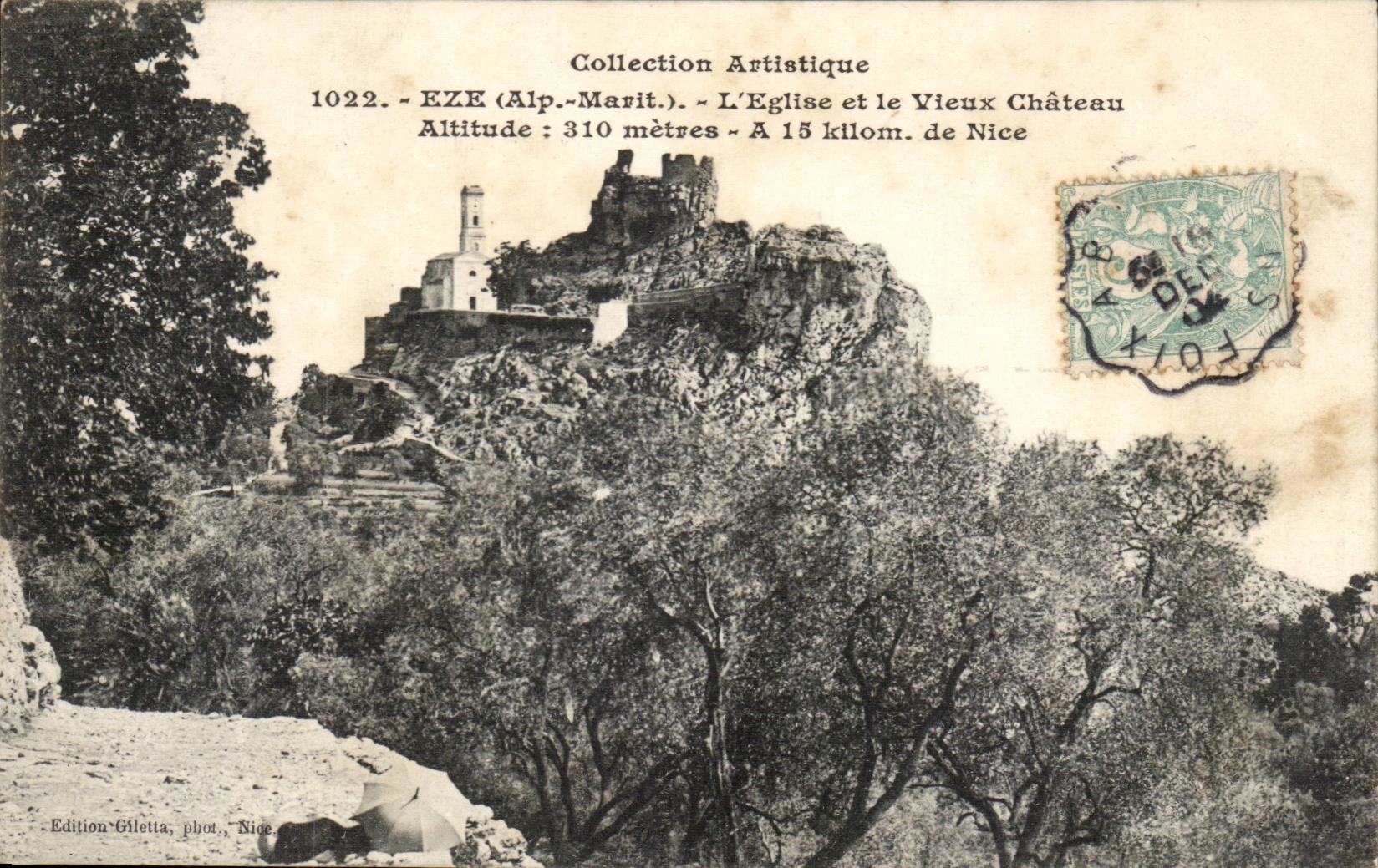 Eze CPA L'eglise et le vieux chateau 