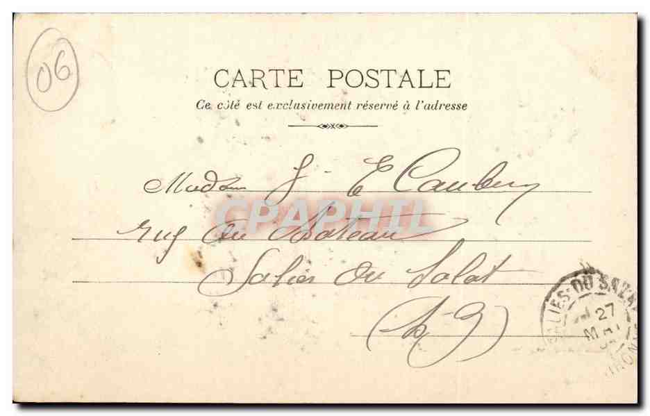 Beaulieu - La Réserve — Édition Uleletta, phot. - Nice, n°337 — Verso