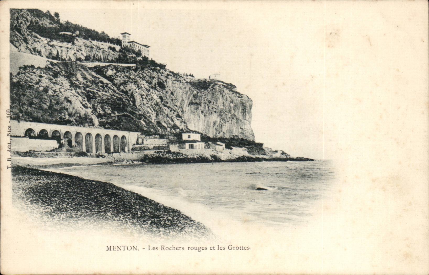 Menton - Les Rochers Rouges et les Grottes - CPA 