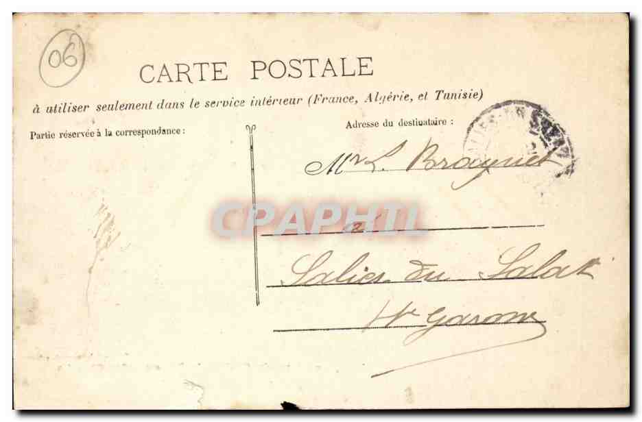 Le Broc - Vallee du Var - Ligne du Sud de la France - alt 317 - CPA  — Back