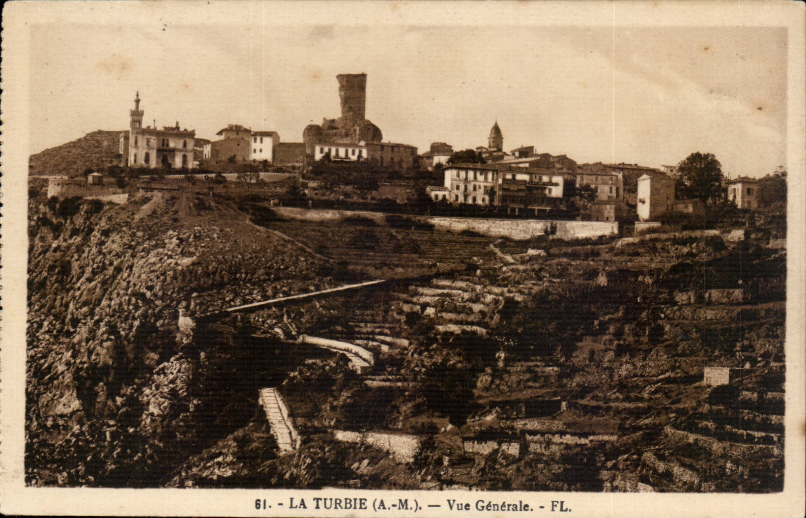 La Turbie - Vue Generale - CPA 
